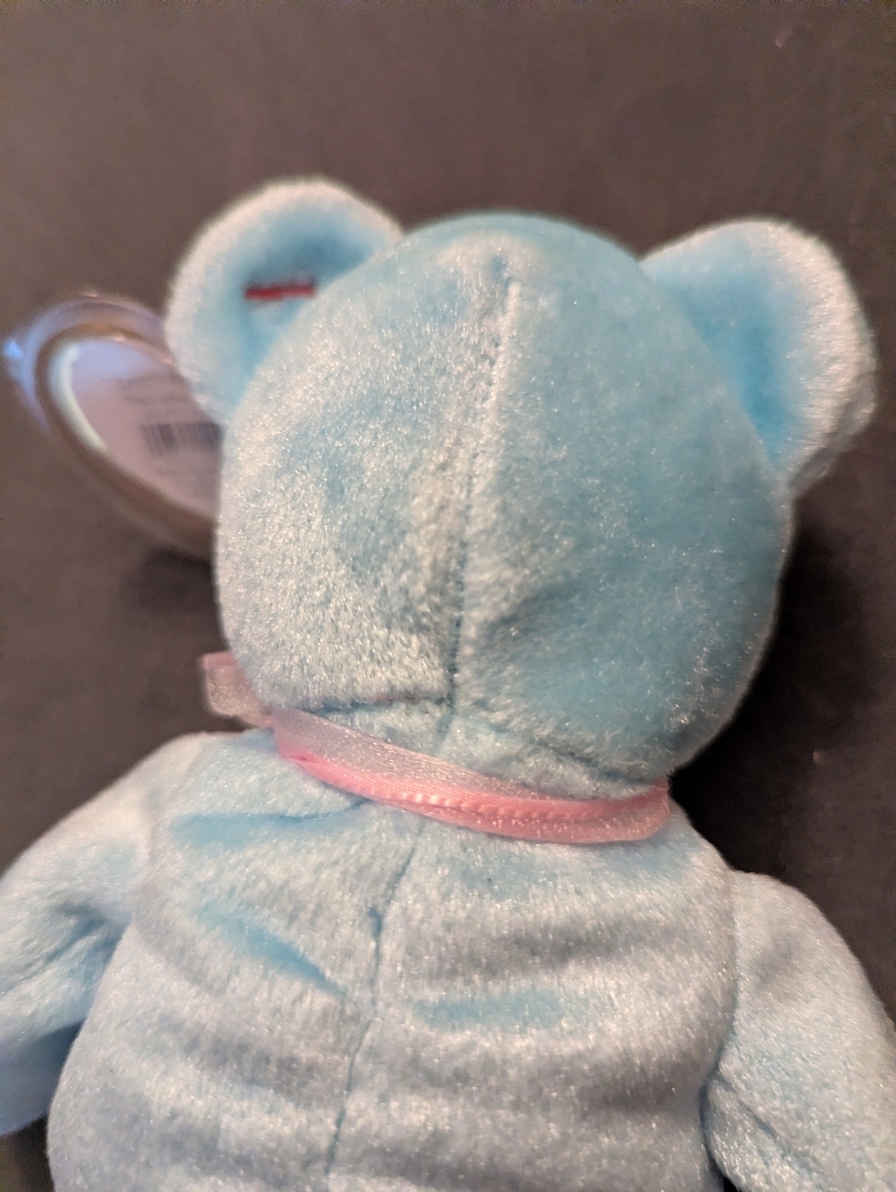 Ty Beanie Baby Eggs II the Bear - 2001 Retired Easter TLC Blue Plush - Picture 5 of 8